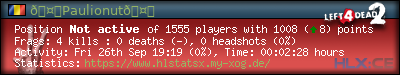 Copy & Paste the whole URL below in your forum signature forum sig image